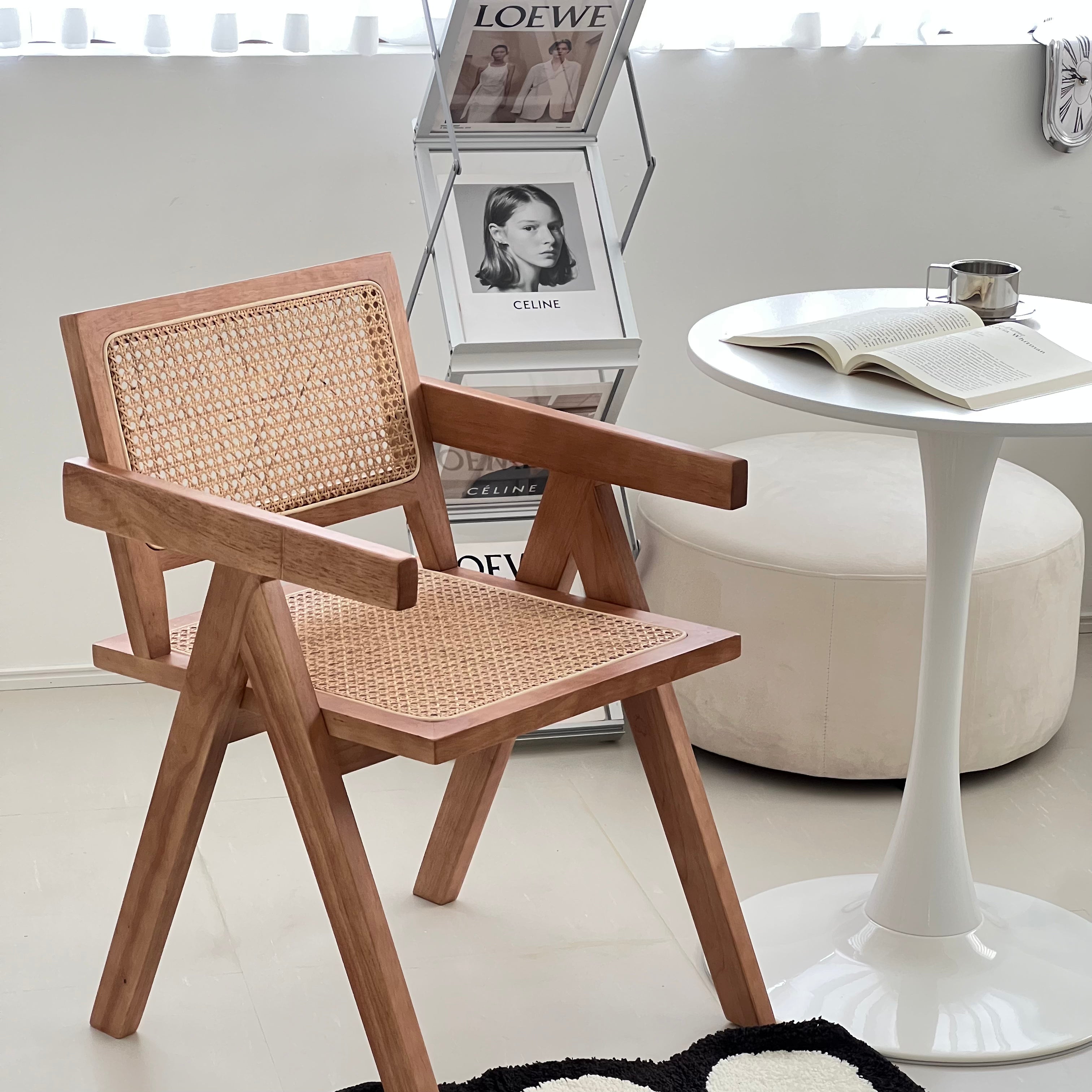 【即納】C36 Rattan Wood Chair