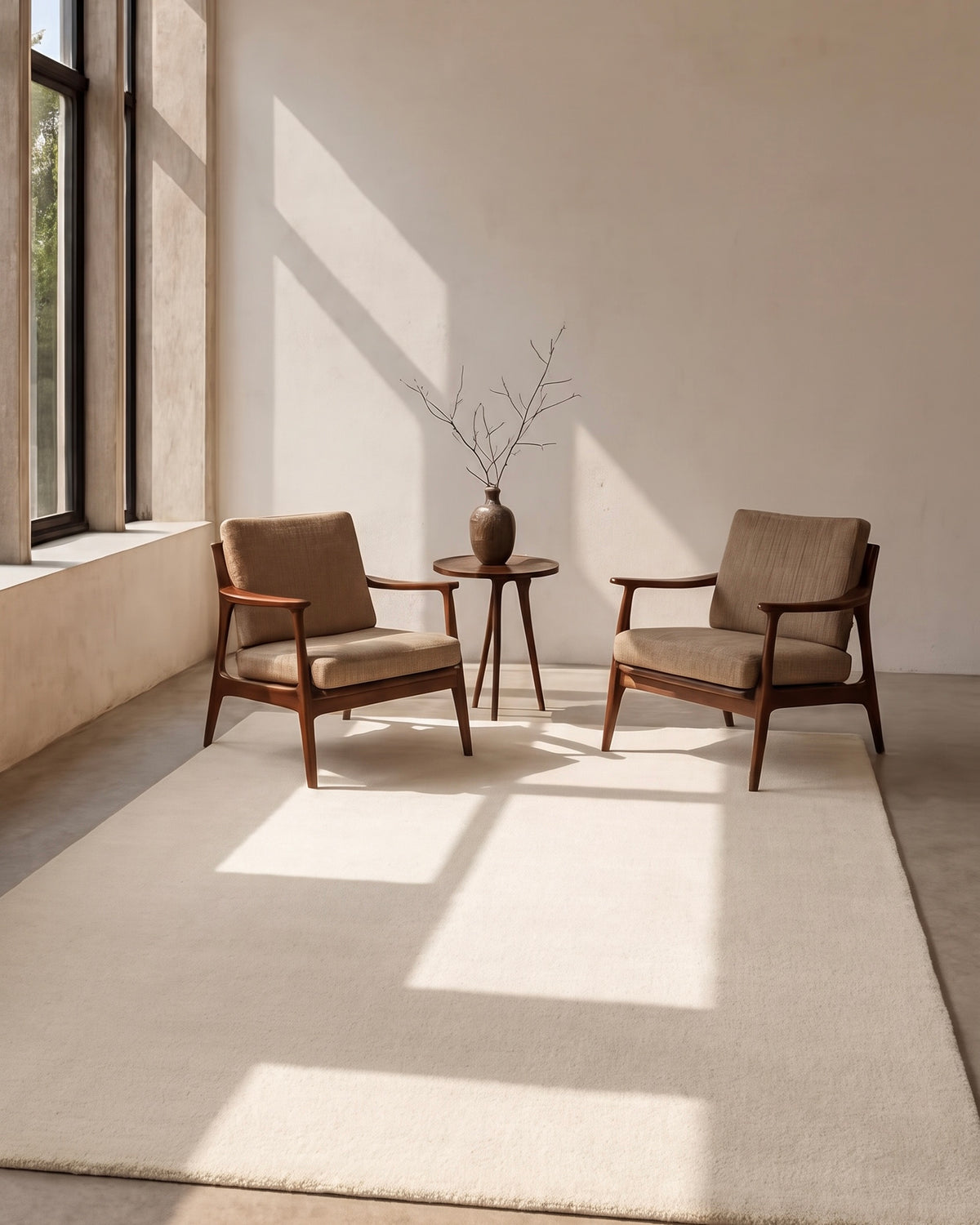Plain Rug - Bone White