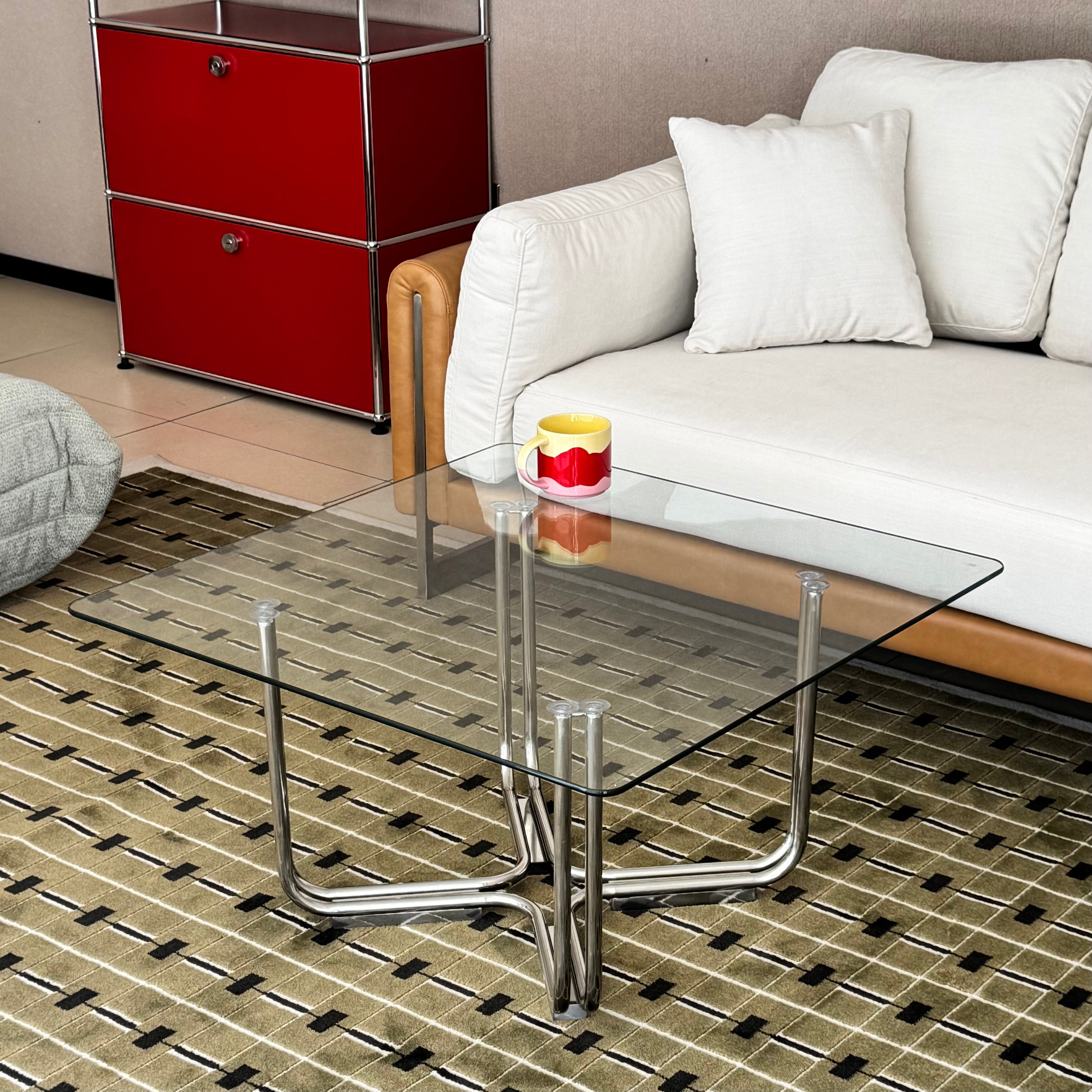 Float glass table