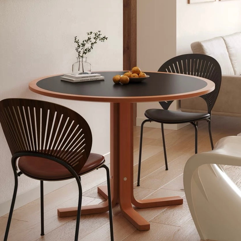Round 2tone dining table