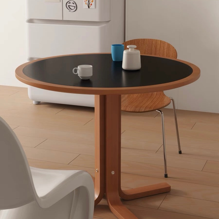 Round 2tone dining table