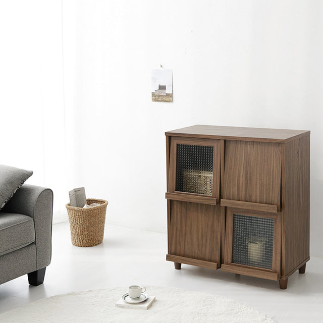 【Market B】FILMON Square wood cabinet -medium-