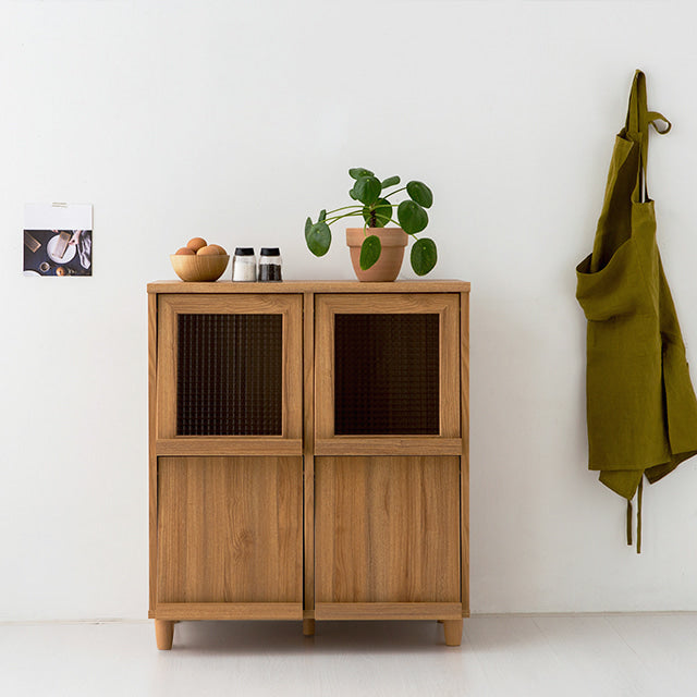 【Market B】FILMON Square wood cabinet -medium-