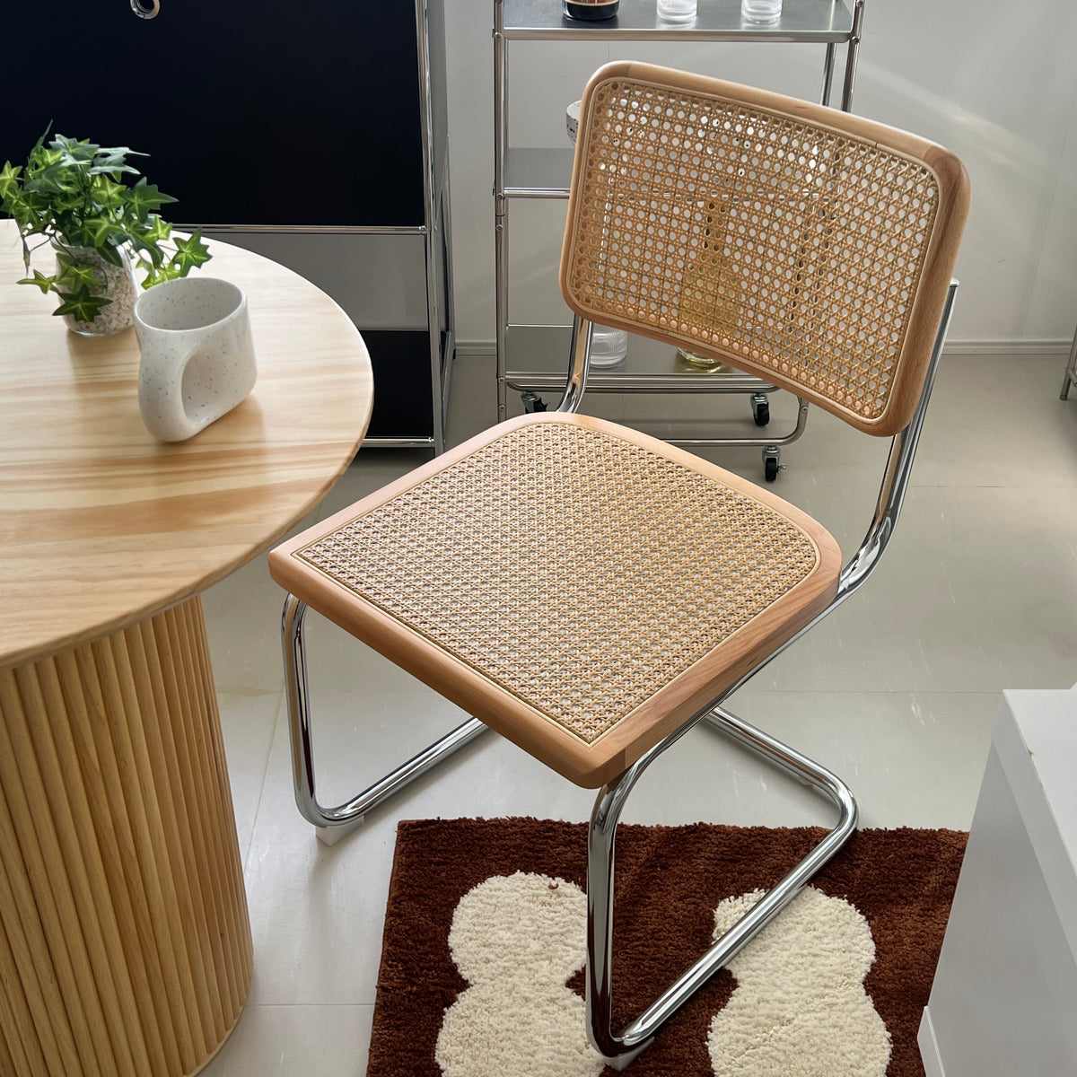 C38 Rattan side chair