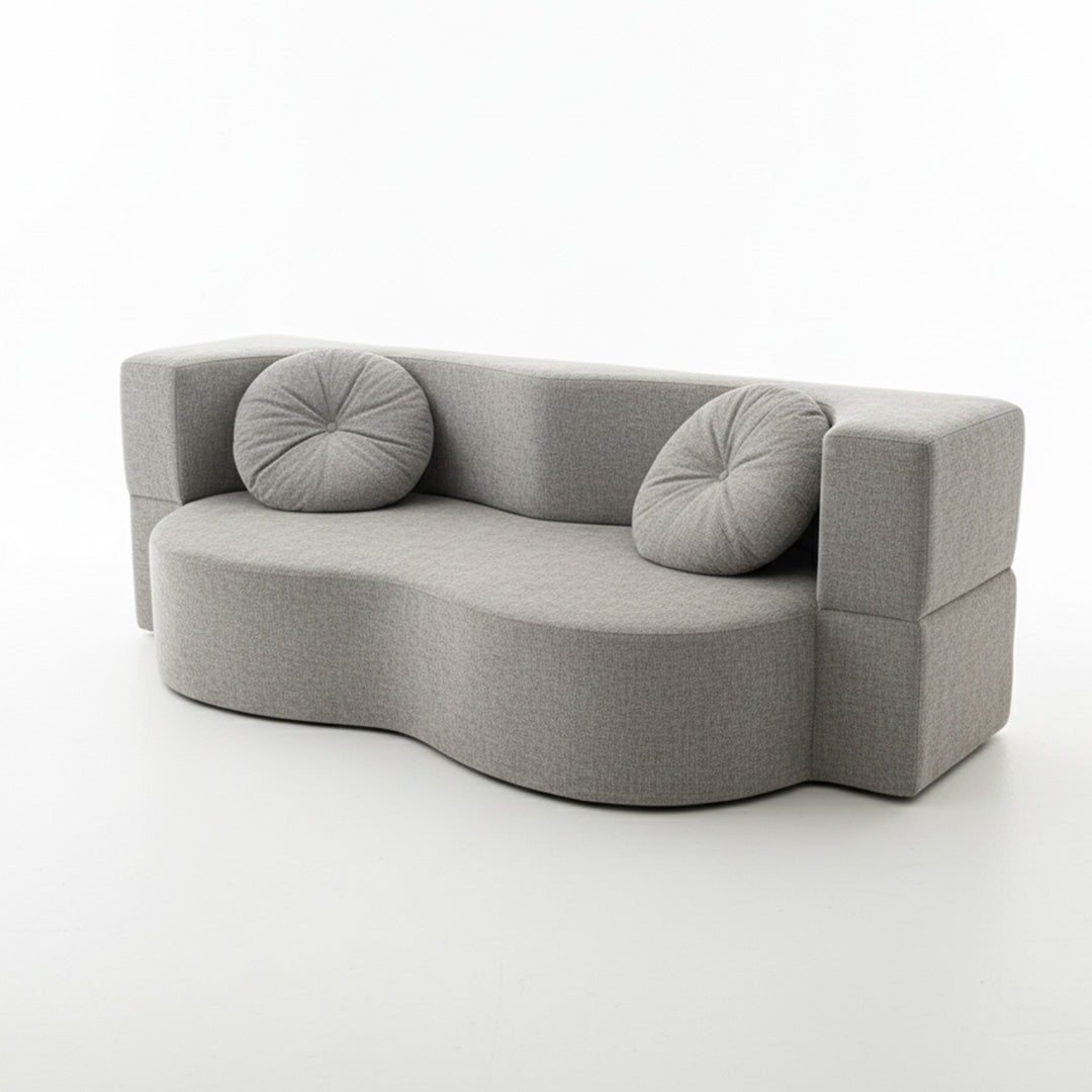 Wavy bed sofa
